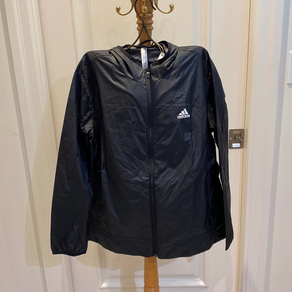 🆕 Adidas Women's AEROREADY Logo Running Windbreaker Jacket